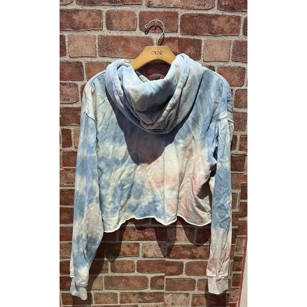 Wild Fable Women's Size M Casual DrawString Hoodie Cropped‎ Long Slv Tie Dyed - Picture 2 of 7